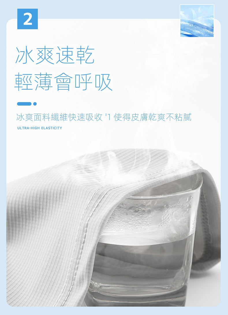 CBAMYK24-9818-1B 夏季薄款休閒褲直筒冰絲凉感高彈力速乾運動褲(3色)