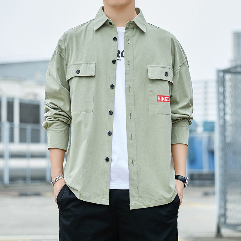 CBDA1908C-1B 長袖棉質休閒韓版寬鬆上衣(3色)
