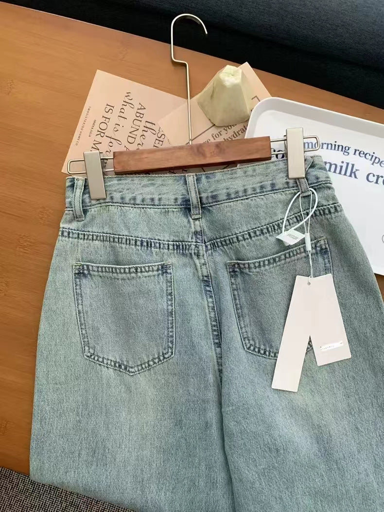 CGAY0963-36H 基礎款顯瘦淺色系牛仔長褲