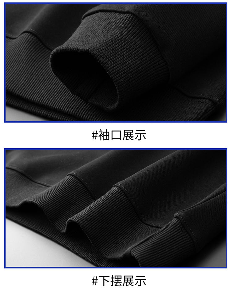 CBDM83022-1B 美式拼接字母圓領衛衣(2色)