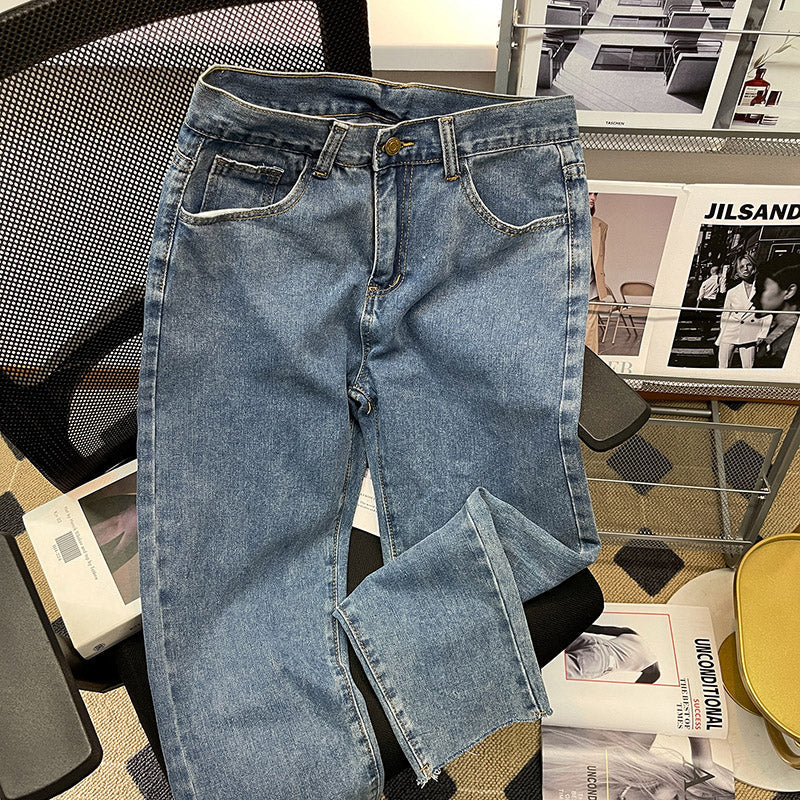 CBATS-G22-303-1B 牛仔褲寬鬆直筒休閒褲(4色)