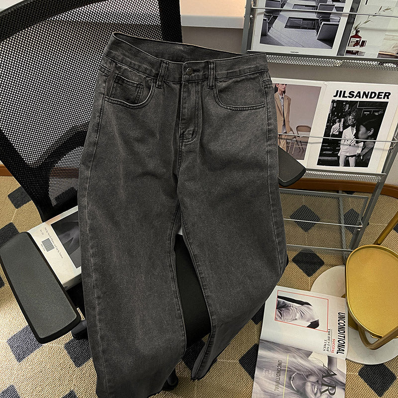 CBATS-G22-303-1B 牛仔褲寬鬆直筒休閒褲(4色)
