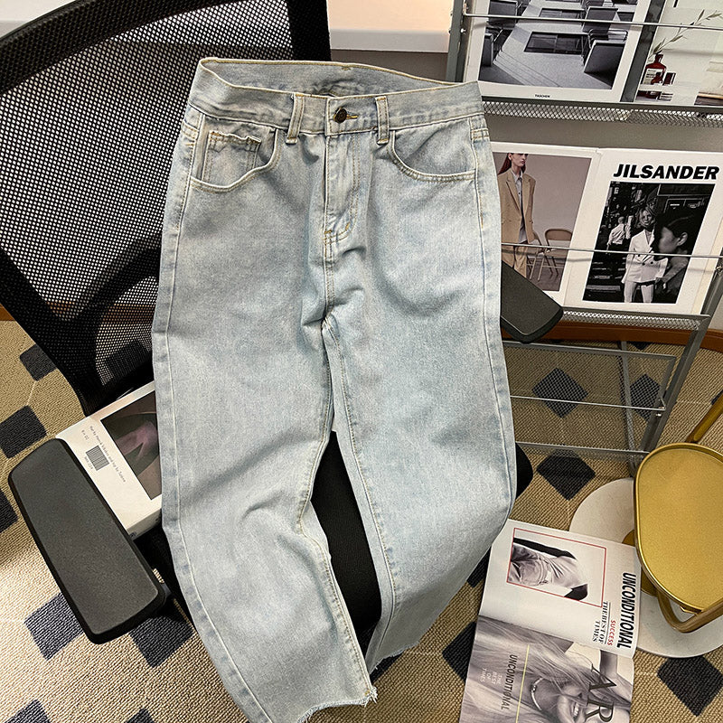 CBATS-G22-303-1B 牛仔褲寬鬆直筒休閒褲(4色)