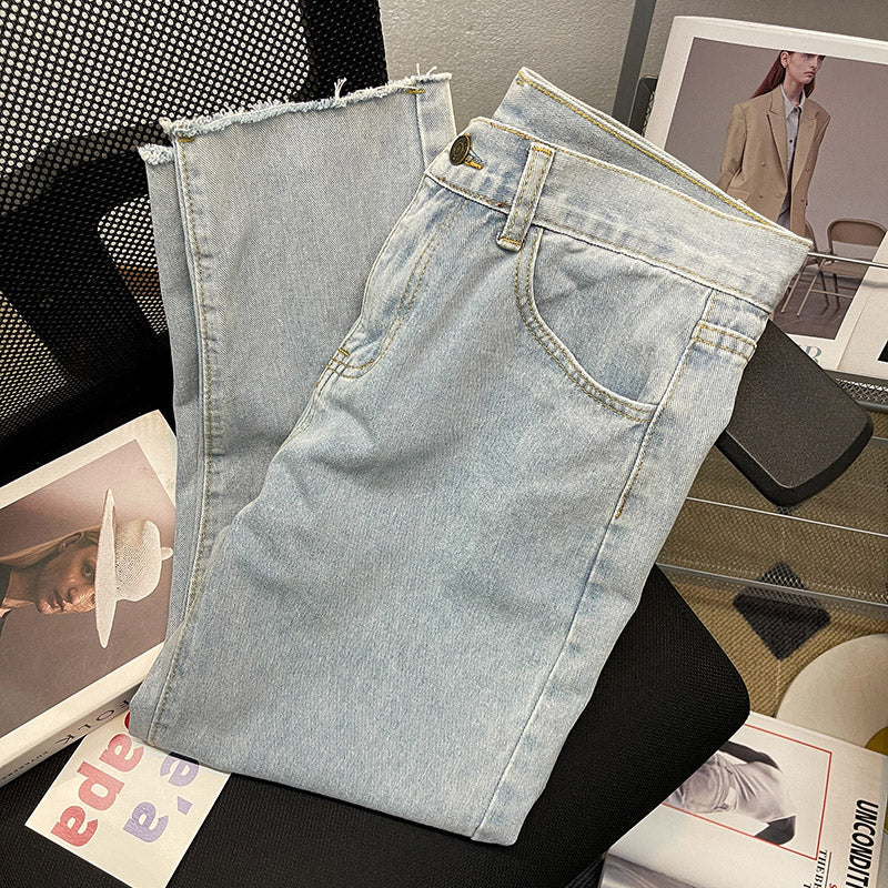 CBATS-G22-303-1B 牛仔褲寬鬆直筒休閒褲(4色)