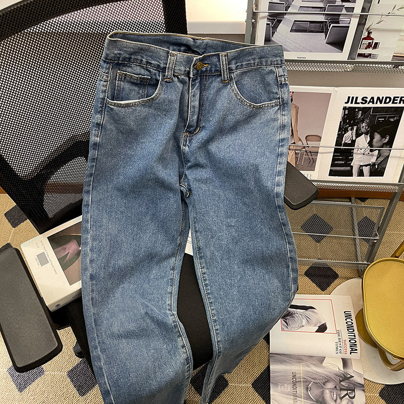 CBATS-G22-303-1B 牛仔褲寬鬆直筒休閒褲(4色)