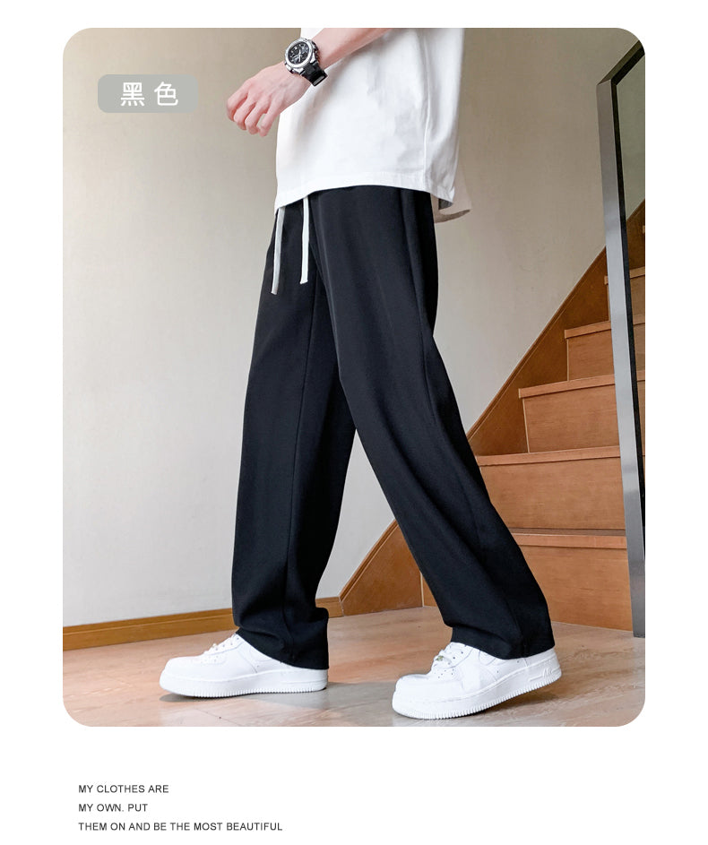 CBAT-H41-503-1B 冰絲速乾夏季薄款闊腿直筒長褲(3色)