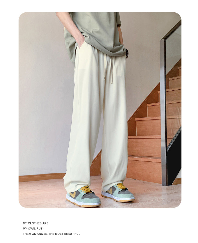 CBAT-H41-503-1B 冰絲速乾夏季薄款闊腿直筒長褲(3色)