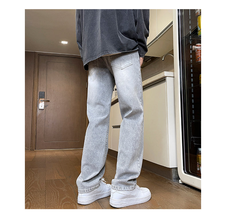 CBATS268-65B 秋冬季牛仔褲彈力直筒長褲(3色)