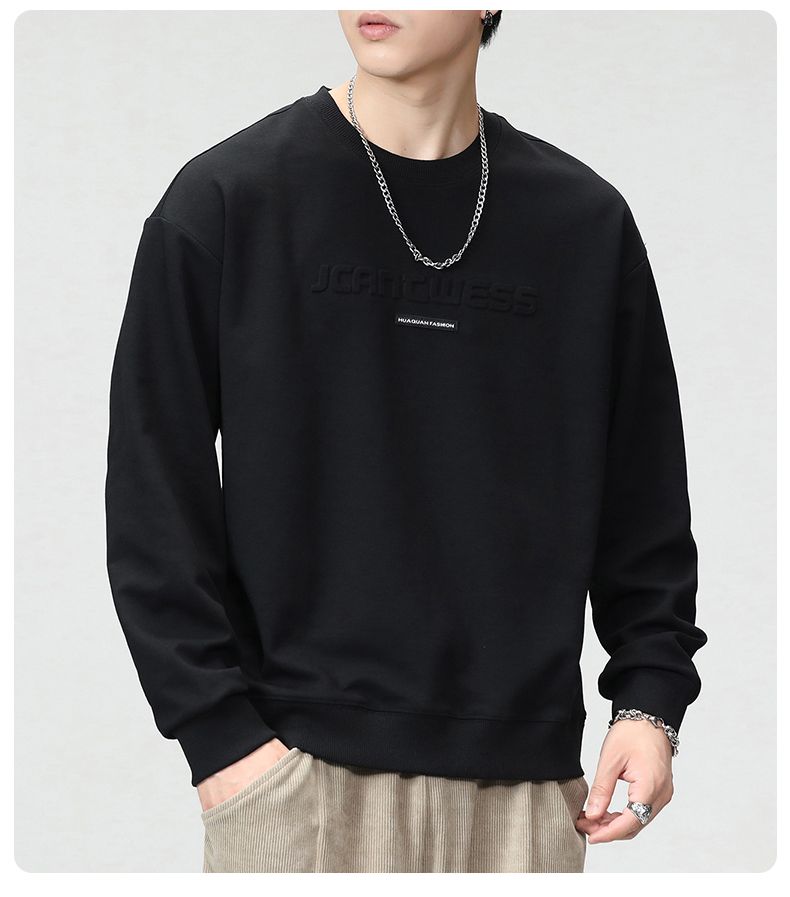 CBDBG2310-65B 冬季加絨加厚保暖寬鬆圓領長袖T恤(7色)