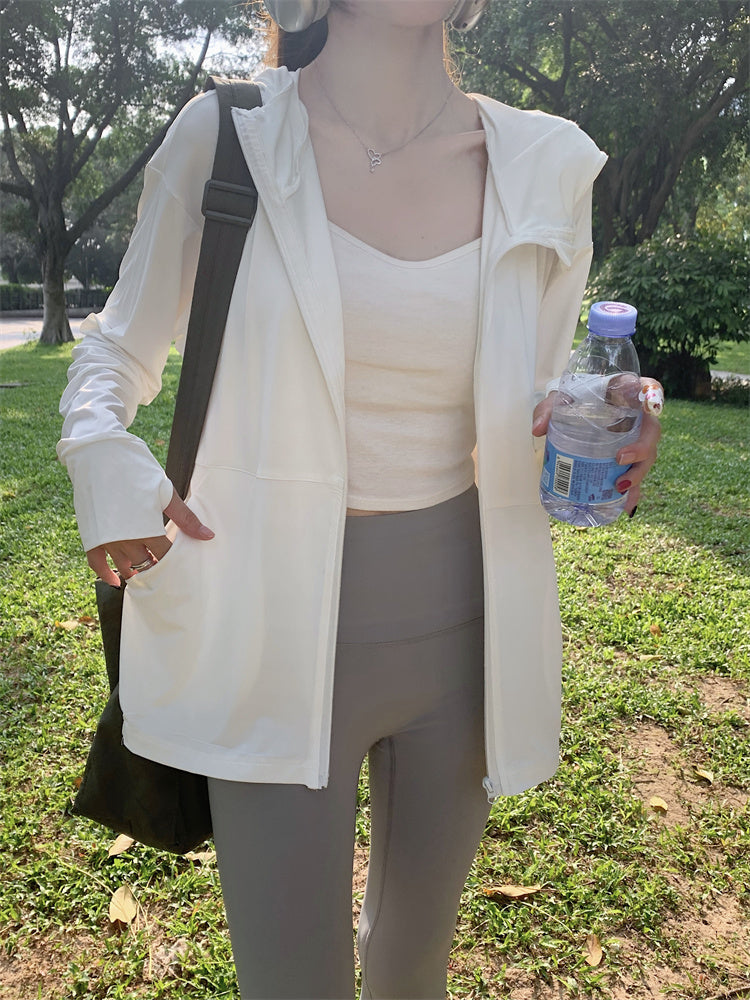 CGC0602-2B 冰絲防曬衣夏季防曬服大帽檐防紫外線薄男女外套(3色)CBC