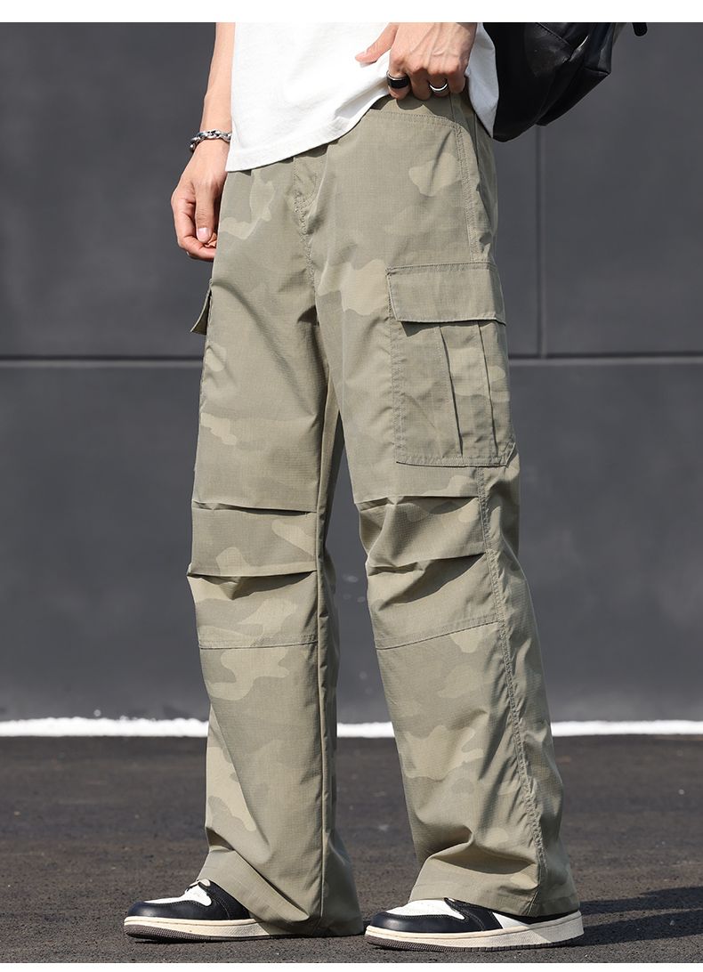 CBAQL9831B-1B 夏季工裝褲直筒傘兵褲(4色)