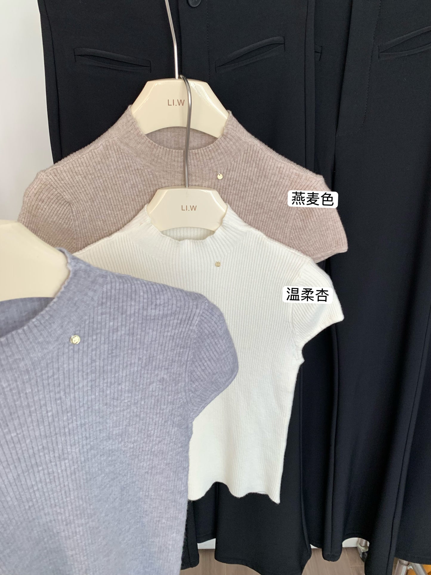 📺︎︎ CGE5914-1-80B 短款修身上衣夏季氣質短袖T恤(7色)