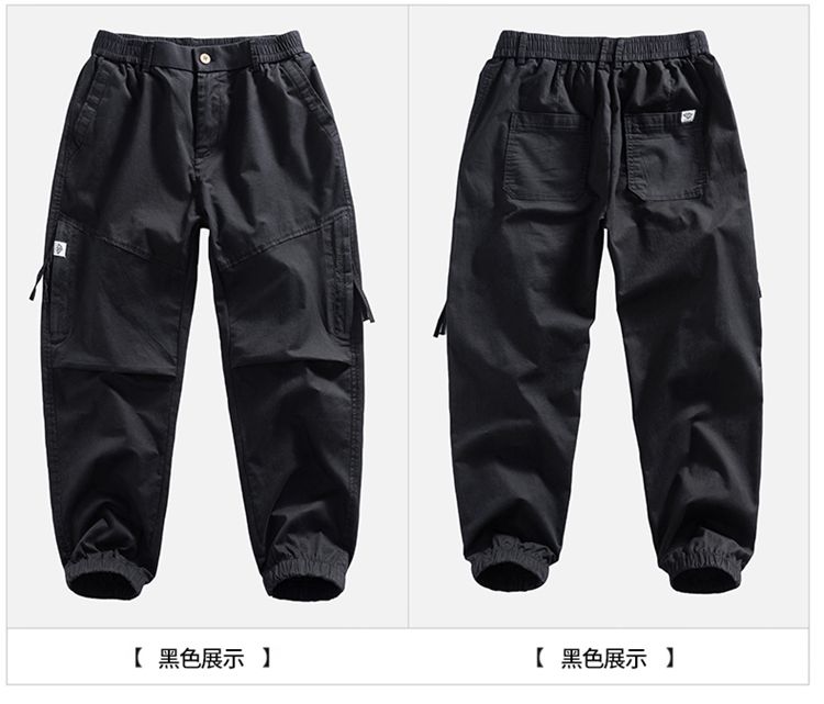 CBAUK752-65B 休閒褲耐磨機能純棉舒適工裝束脚褲(3色)