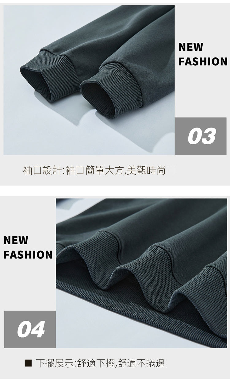 CBDC-W221-1B 圓領衛衣寬鬆套頭休閒百搭帥氣長袖(3色)