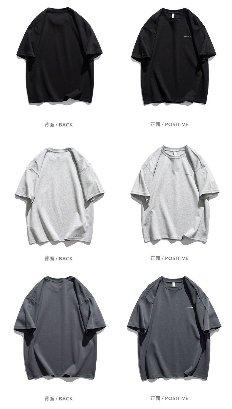 CBE269270-96B 純棉200克半袖寬鬆半袖上衣服純色(7色)
