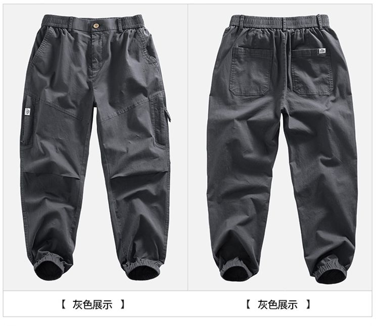 CBAUK752-65B 休閒褲耐磨機能純棉舒適工裝束脚褲(3色)