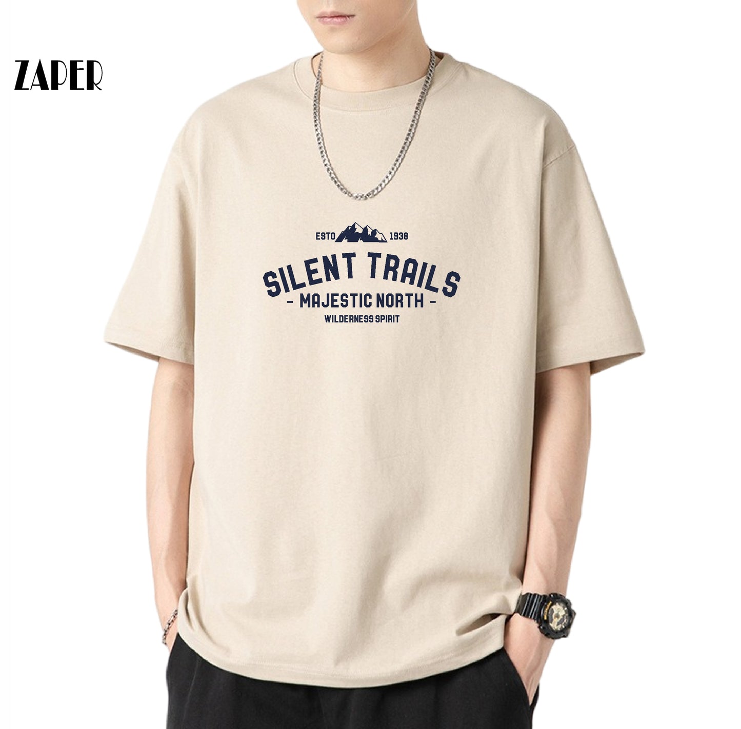 CBE506281-14A-TD 重磅240克緊密精梳純棉寬鬆圓領T恤(6色.男女同款)