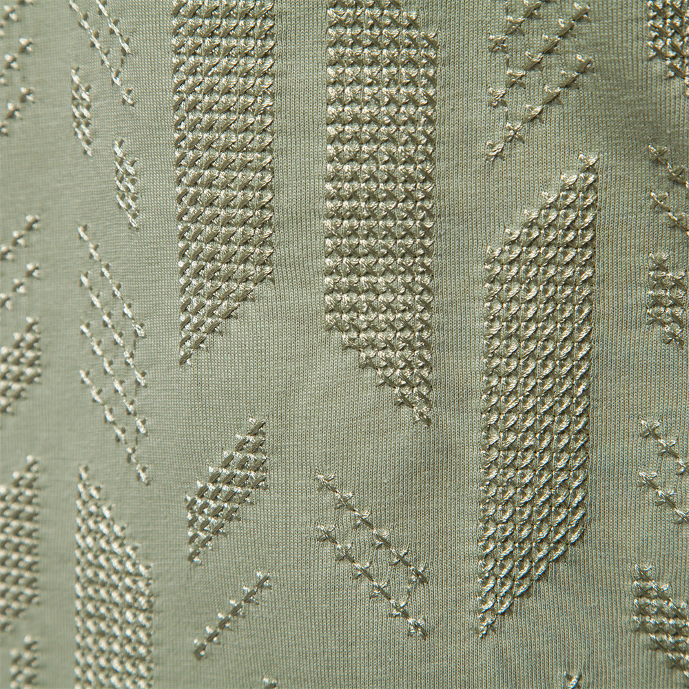 CBETS2007-4H 春夏歐碼刺繡修身型短袖休閒T恤(4色)