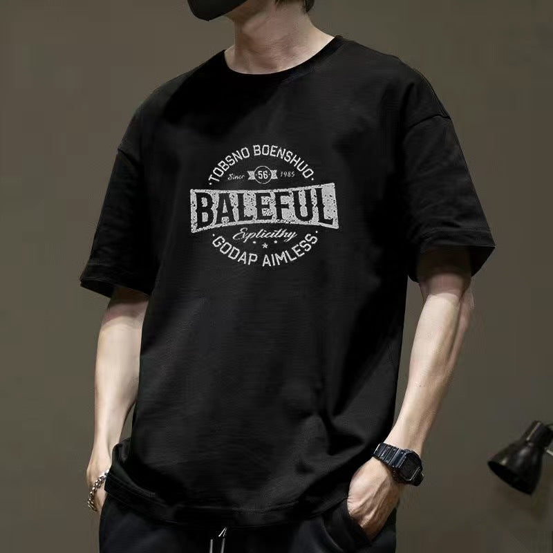 CBE0658-96B 短袖T恤夏季潮牌印花美式短袖純棉200克T恤寬鬆(6色)