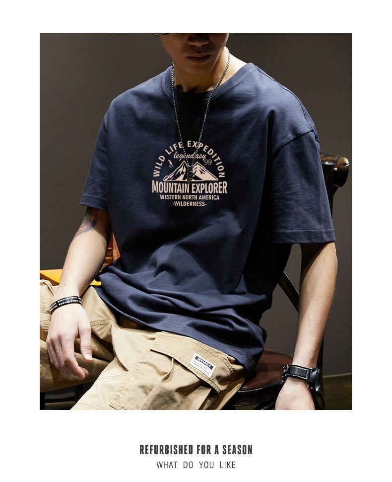 CBE342-96B 純棉200克短袖春夏季運動風T恤(5色)