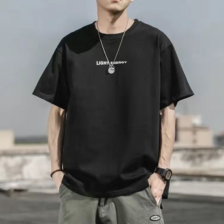 CBE269270-96B 純棉200克半袖寬鬆半袖上衣服純色(7色)