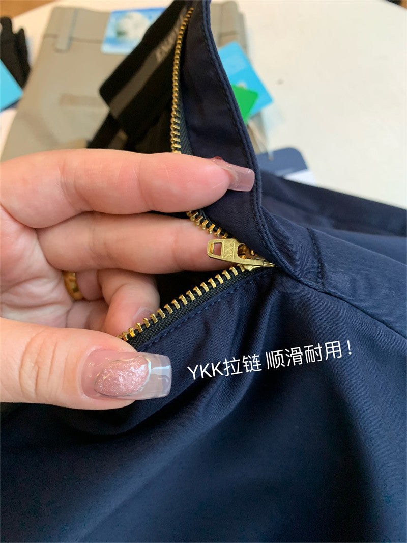 CBA3385-1H 全精梳長絨棉伸縮高彈直筒休閒褲(3色)
