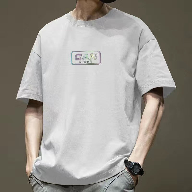 CBE0117-96B 寬鬆百搭純棉200克T恤寬鬆夏季薄款短袖上衣(5色)