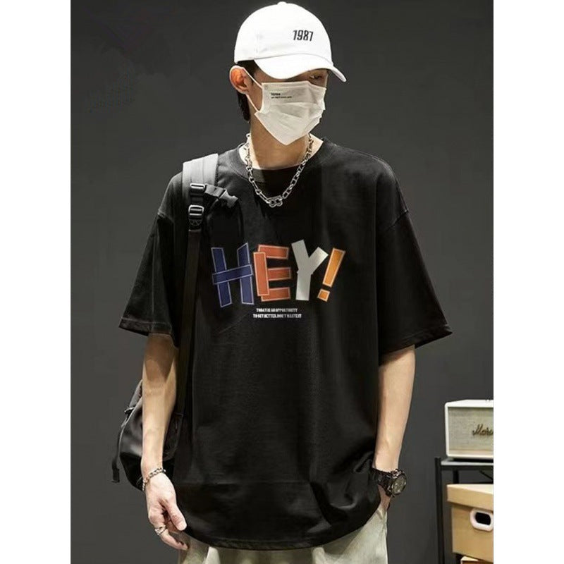 CBE8186-96B 純棉200克短袖夏季打底半袖T恤(4色)