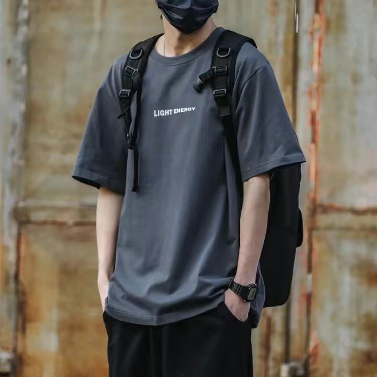 CBE269270-96B 純棉200克半袖寬鬆半袖上衣服純色(7色)