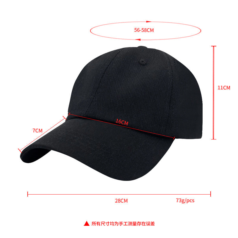 TTCHA2304043-1-1C 潮款純棉軟頂棒球帽遮陽帽