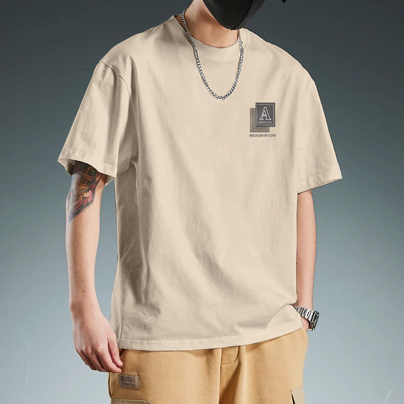 CBE2468-96B 純棉200克短袖港風T恤百搭夏季衣服(5色)