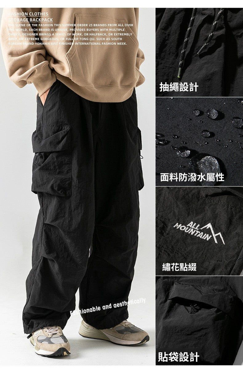 CBAK2233-8H 日系戶外防潑水雙膝降落傘兵褲春季立體口(3色.常規.加絨款)