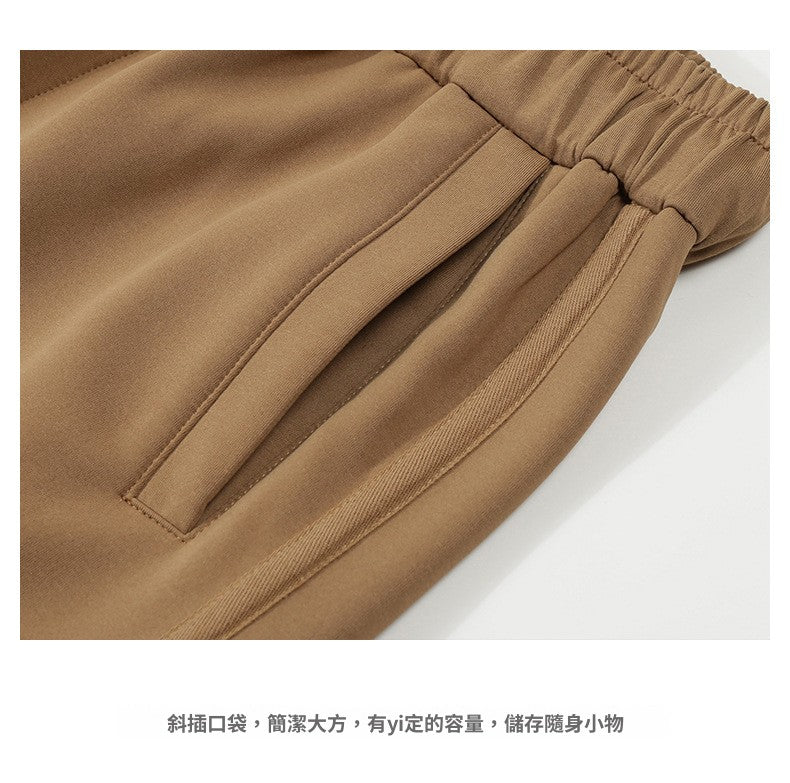 📺︎︎ CBA93268-124B 空氣層秋季彎刀分割休閒褲垂感刺繡小直筒長褲(5色)