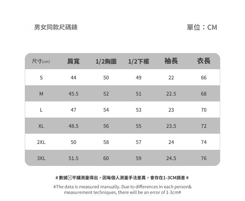 CBE21776-124B 薄款180g空氣層拼色短袖T恤夏季肌理T恤(3色)