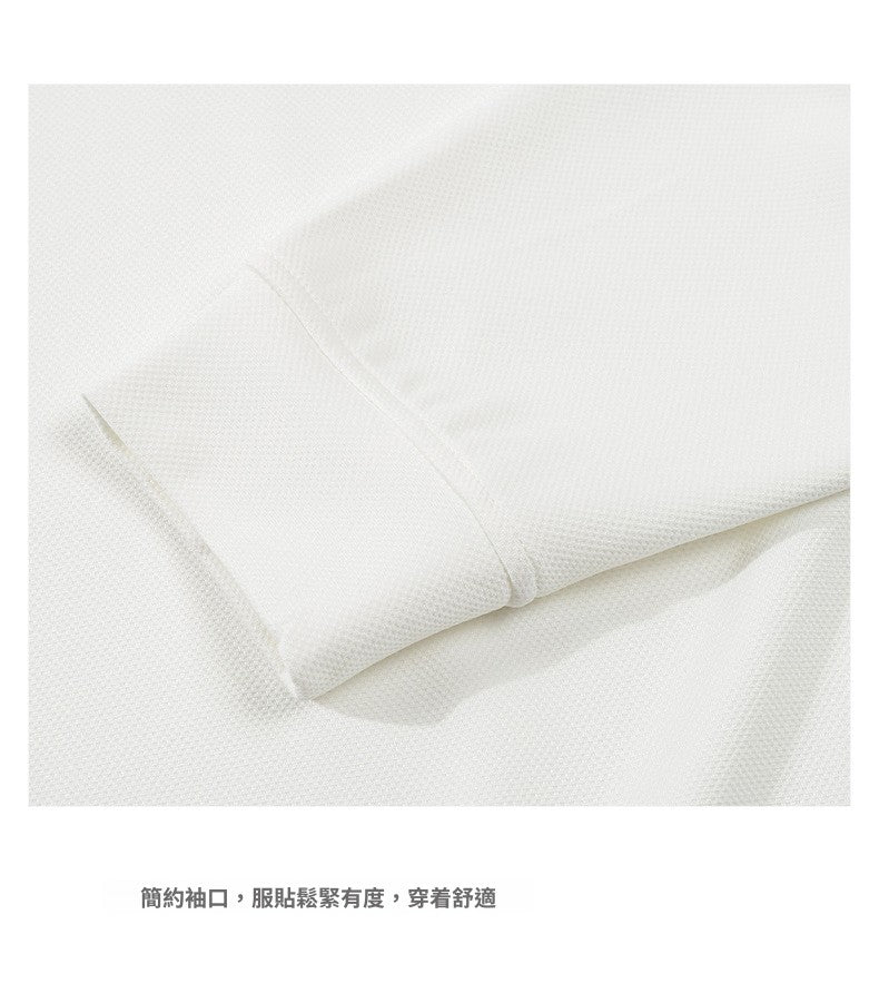 CBD55686-124B 日系肌理感長袖POLO衫春秋季寬鬆翻領T恤(4色)