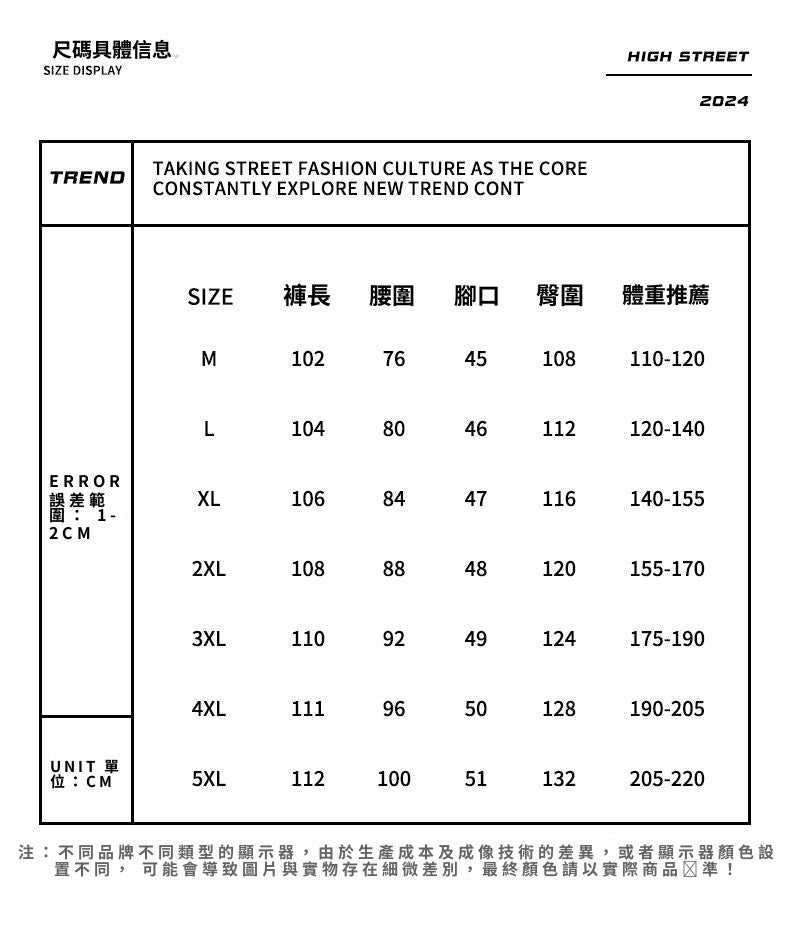 CBALL826-203-1B 秋冬寬鬆直筒港風牛仔褲鬆緊水洗褲(3色)
