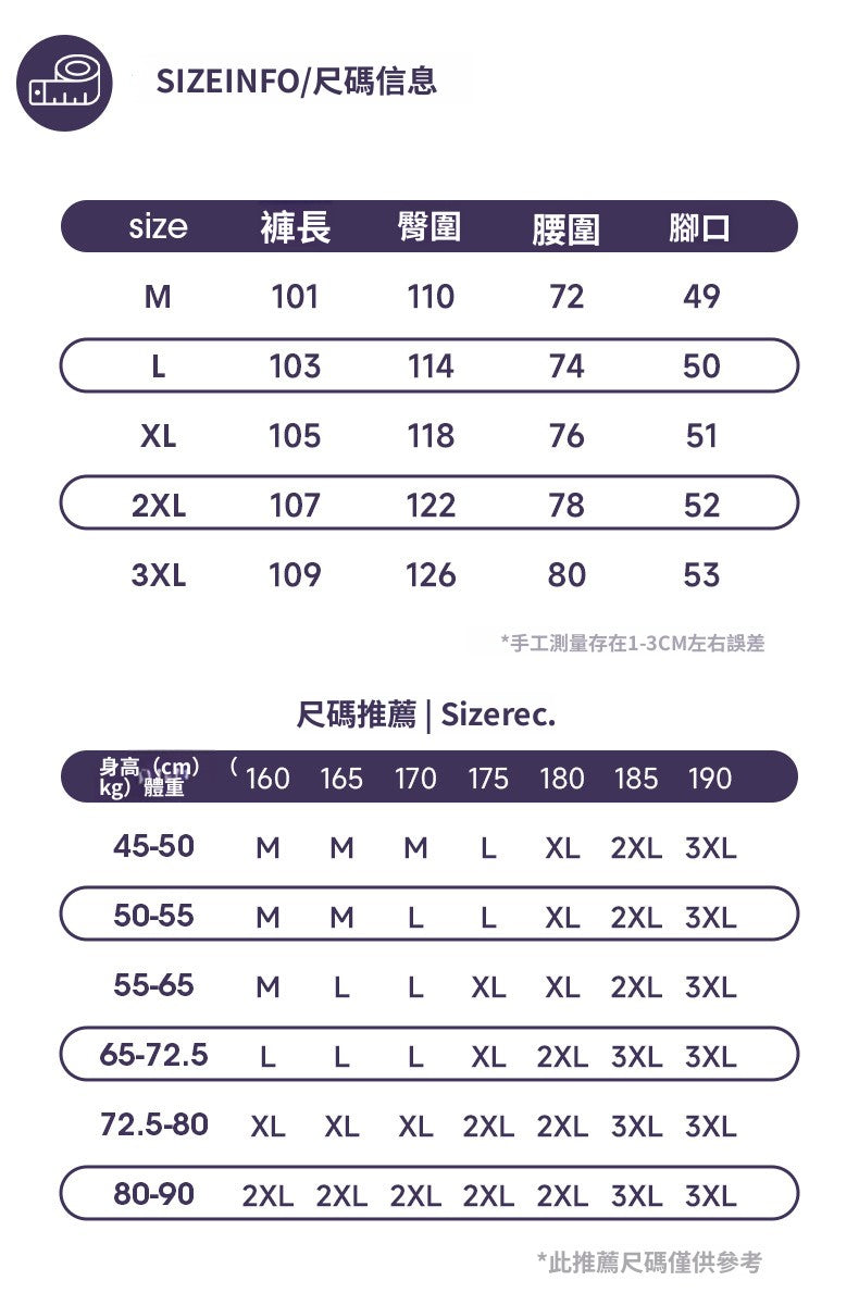 CBAMK2453-8H 戶外三防休閒褲直筒寬鬆機能拉鍊撞色織帶運動褲(4色)
