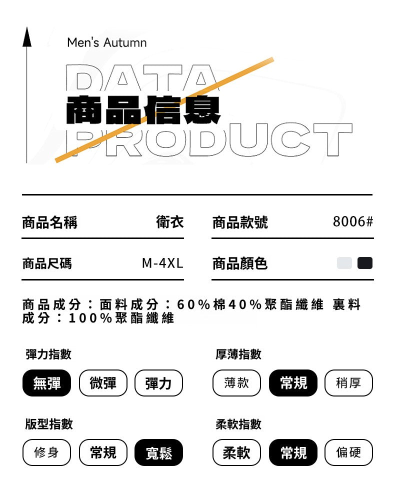 CBDET8006-65B 秋冬310g重磅拼接條紋長袖POLO衫(2色)