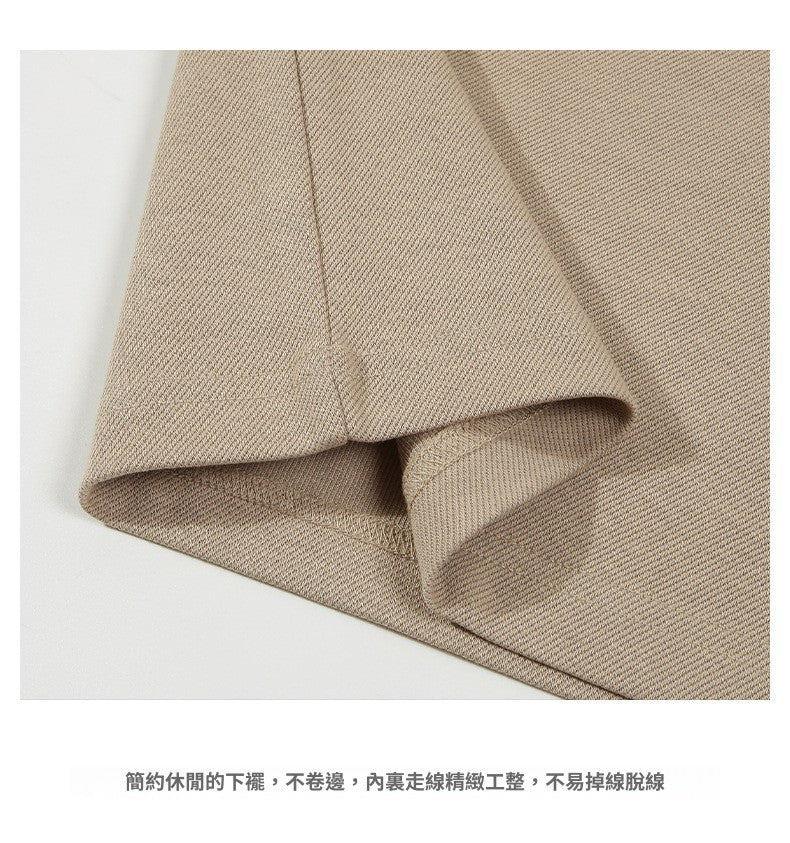 CBD22733-124B 春季純色斜紋棉插肩袖寬松日系長袖T恤(5色)