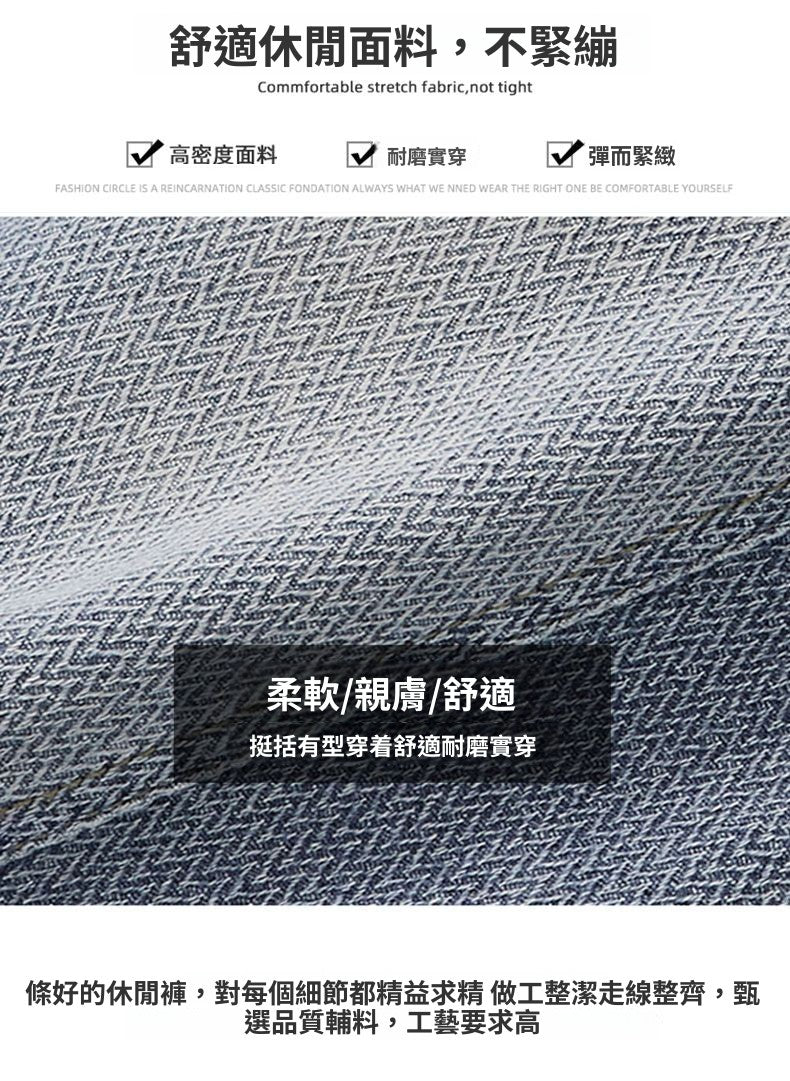 CBSYP083-7-1B 百搭大碼牛仔短褲薄款垂順透氣寬鬆七分褲(2色)