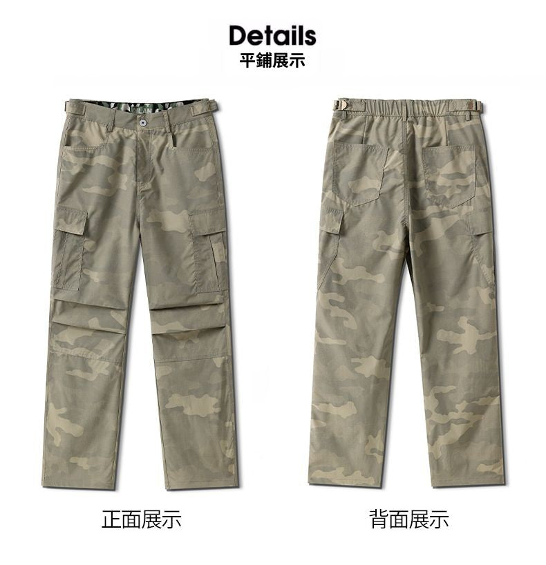 CBAQL9831B-1B 夏季工裝褲直筒傘兵褲(4色)