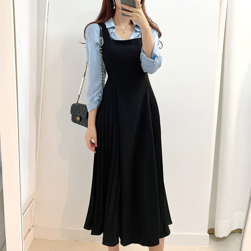 CGB6062-68B 吊帶連衣裙長款(2色)