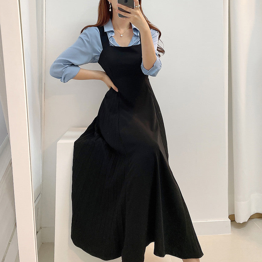 CGB6062-68B 吊帶連衣裙長款(2色)