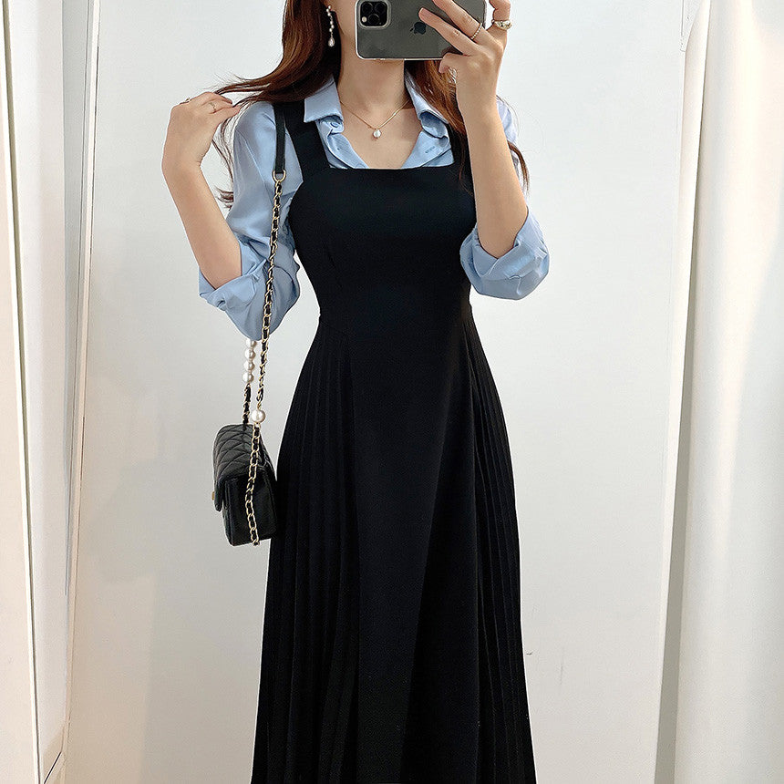 CGB6062-68B 吊帶連衣裙長款(2色)