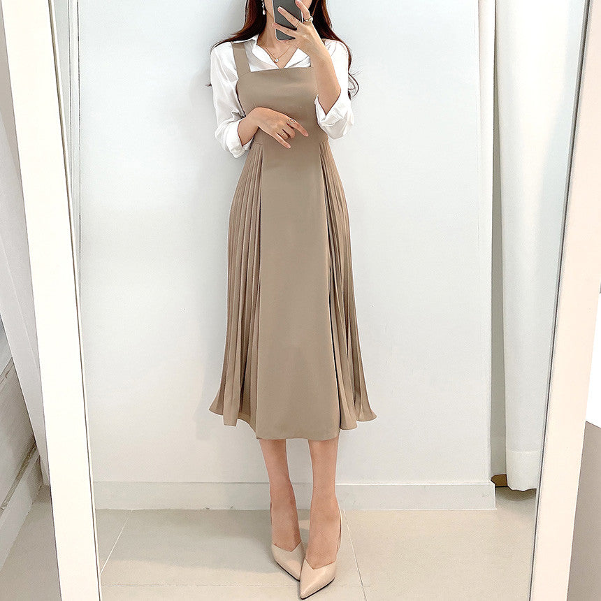 CGB6062-68B 吊帶連衣裙長款(2色)