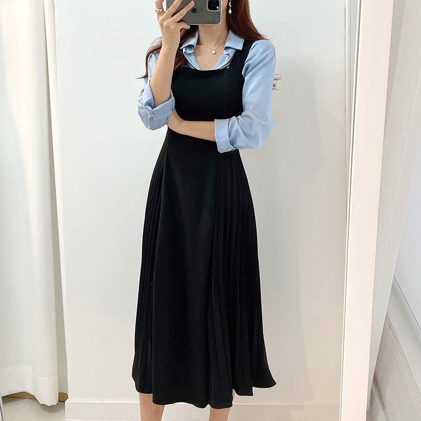 CGB6062-68B 吊帶連衣裙長款(2色)