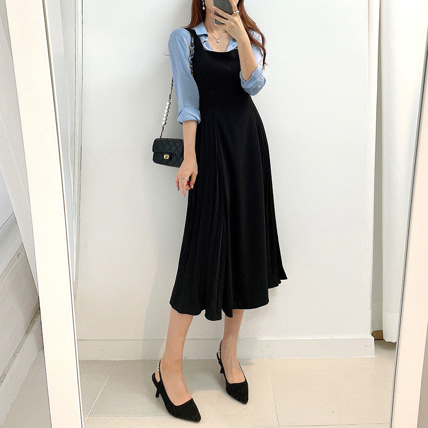 CGB6062-68B 吊帶連衣裙長款(2色)