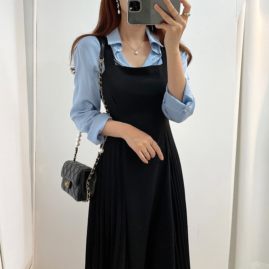 CGB6062-68B 吊帶連衣裙長款(2色)