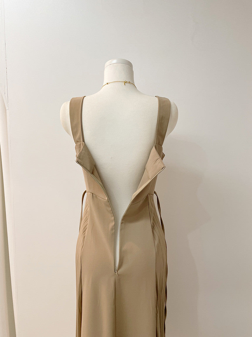 CGB6062-68B 吊帶連衣裙長款(2色)