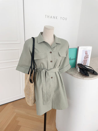 CGA6608-68B 復古休閒連體褲(2色)